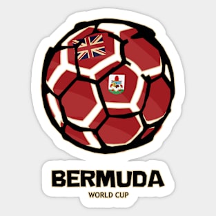 Bermuda Football Country Flag Sticker